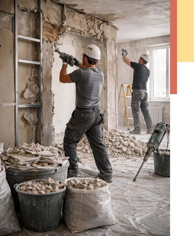 Демонтажные работы в Алейске от 2784 руб. — услуги и цена под ключ | ОТДЕЛОЧНИК-Лук