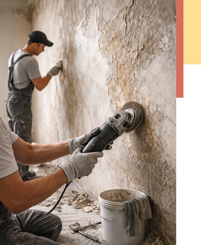 Снятие и удаление краски со стен в Алейске от 2165 руб. — ОТДЕЛОЧНИК-Лук