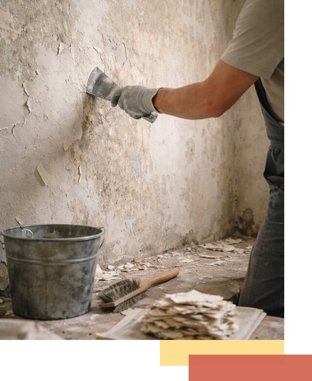 Удаление старой краски со стен в Алейске качественно и быстро