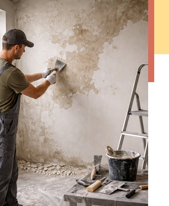 Снятие старой шпаклевки в Алейске от 1908 руб. — быстро и недорого | ОТДЕЛОЧНИК-Лук