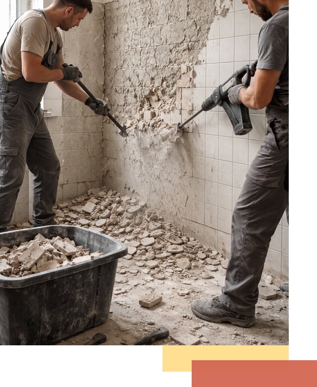 Демонтаж плитки со стен в Алейске быстро и аккуратно