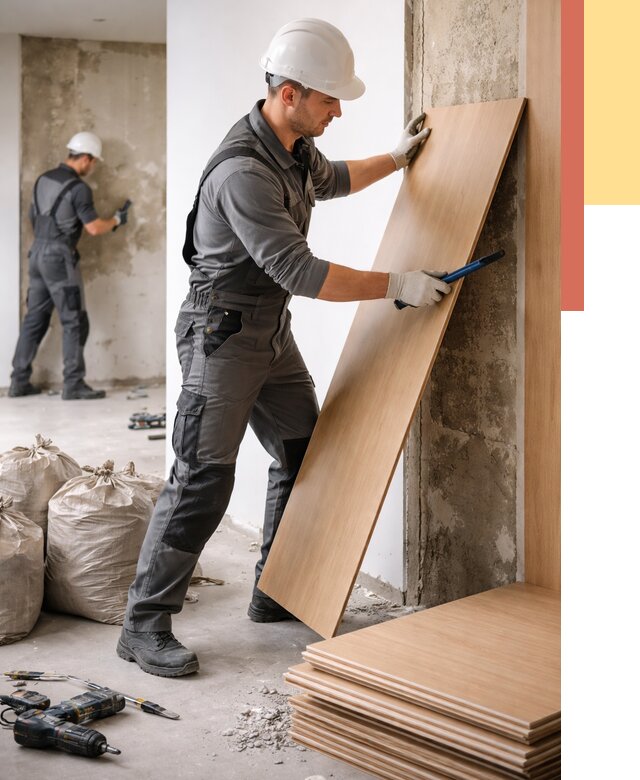 Демонтаж стеновых панелей в Алейске от 3609 руб. за м² быстро и недорого | ОТДЕЛОЧНИК-Лук