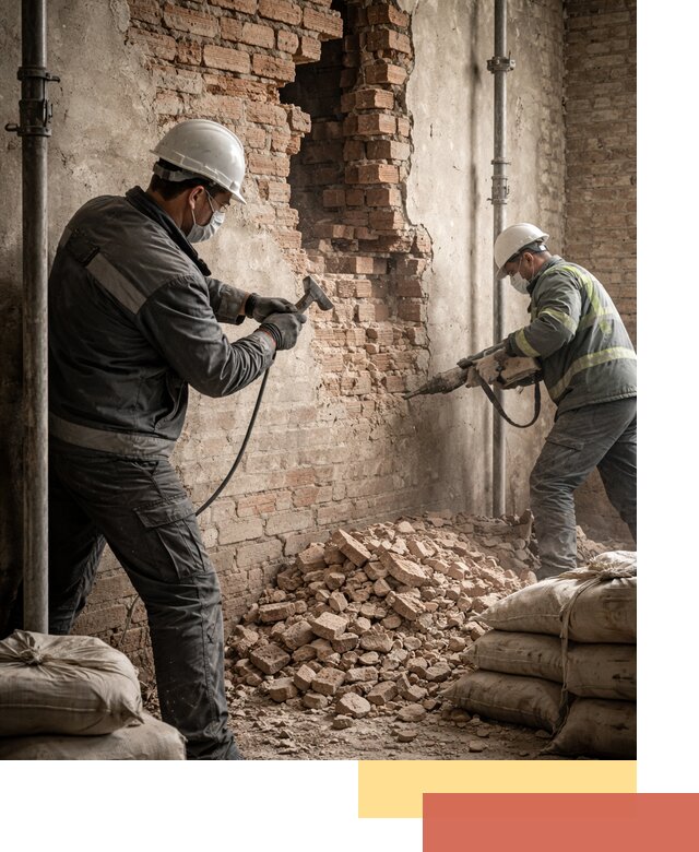 Демонтаж кирпичных стен в Алейске быстро и безопасно