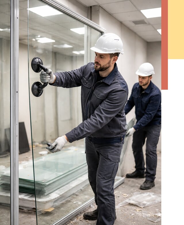 Демонтаж стеклянных перегородок в Алейске от 3300 руб. — быстро и недорого | ОТДЕЛОЧНИК-Лук