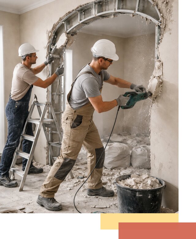 Демонтаж гипсокартонной арки в Алейске быстро и аккуратно