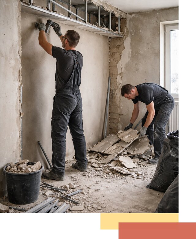 Демонтаж короба из гипсокартона в Алейске быстро и аккуратно