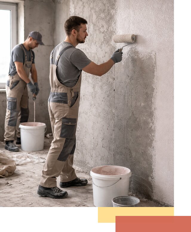 Нанесение бетоноконтакта на стены в Алейске для последующей отделки