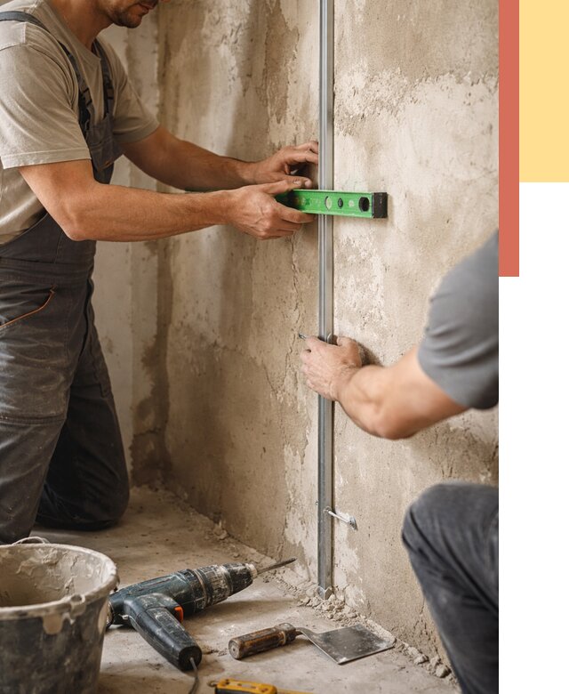 Установка штукатурных маяков в Алейске от 7218 руб. — быстро и недорого | ОТДЕЛОЧНИК-Лук