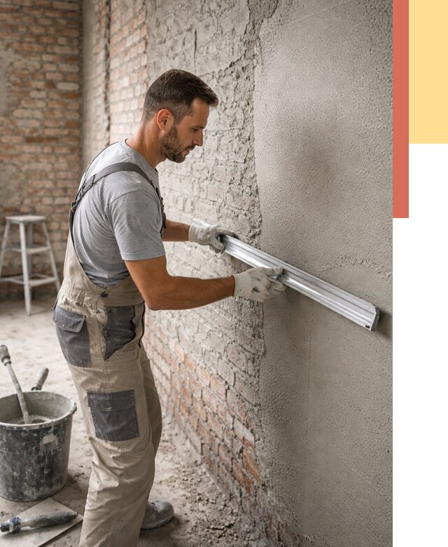 Штукатурка кирпичных стен в Алейске от 4640 руб/м2 — быстро и недорого | ОТДЕЛОЧНИК-Лук