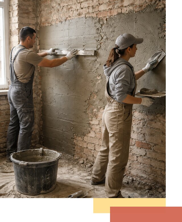 Штукатурка кирпичных стен в Алейске — качественно и надежно