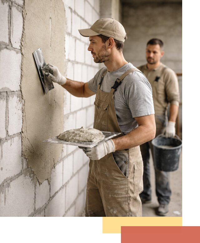 Штукатурка стен из газобетона в Алейске под ключ