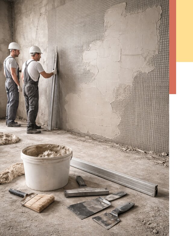 Штукатурка стен по сетке в Алейске от 5671 руб./м2 — быстро и недорого | ОТДЕЛОЧНИК-Лук