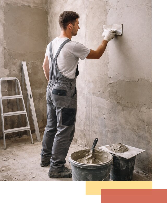 Штукатурка стен в ванной под ключ в Алейске