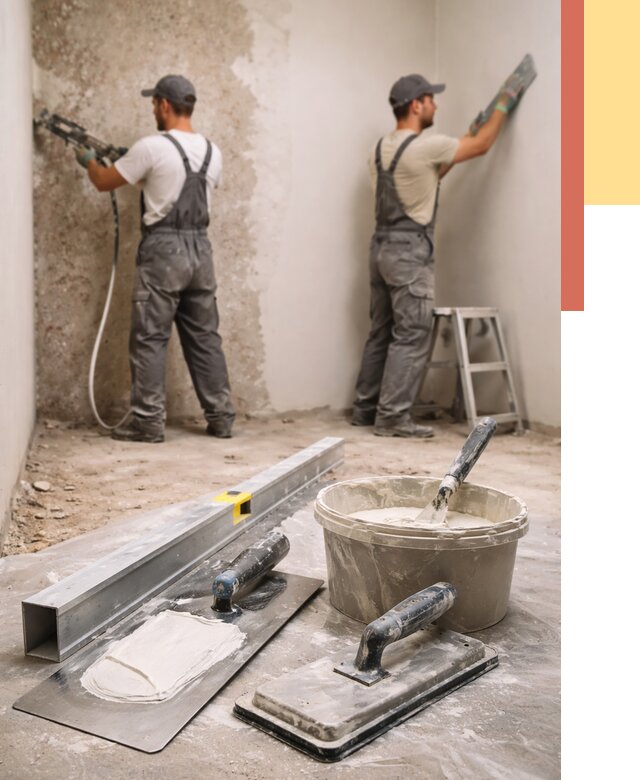 Штукатурка стен под обои в Алейске от 4640 руб./м2 — выравнивание под обои | ОТДЕЛОЧНИК-Лук