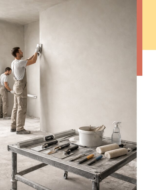 Штукатурка стен под покраску в Алейске от 4640 руб./м² — качественно и недорого | ОТДЕЛОЧНИК-Лук