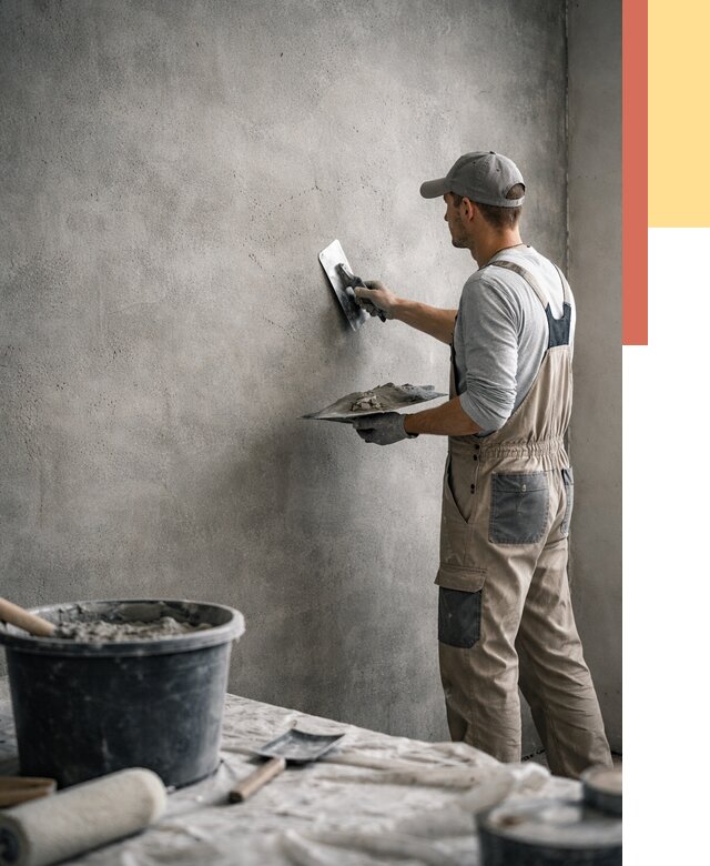 Декоративная штукатурка под бетон в Алейске от 2578 руб./м² — нанесение под ключ | ОТДЕЛОЧНИК-Лук