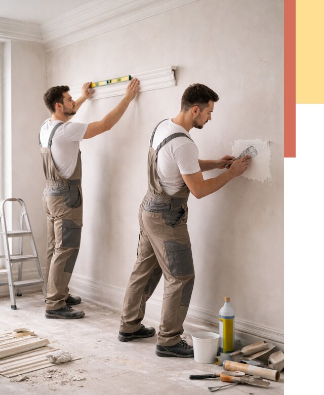 Монтаж лепнины на стены в Алейске от 4640 руб. — недорого, быстро | ОТДЕЛОЧНИК-Лук