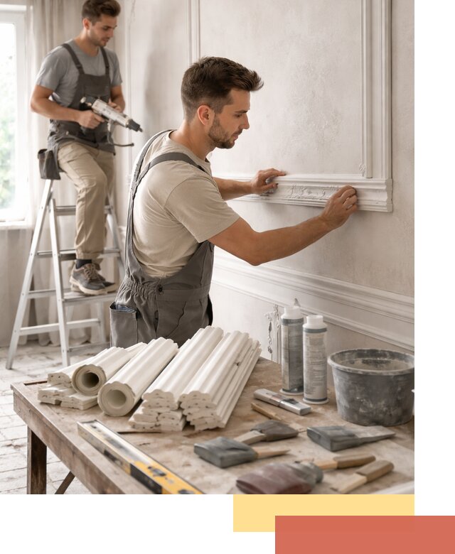 Монтаж лепнины на стены в Алейске профессионально и качественно