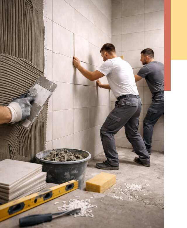 Укладка плитки на стены в Алейске от 876 руб. — качественно и недорого | ОТДЕЛОЧНИК-Лук