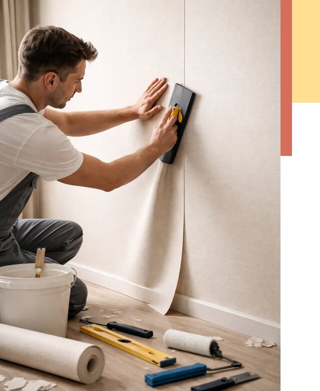 Поклейка виниловых обоев в Алейске от 4640 руб. | Быстро и недорого — ОТДЕЛОЧНИК-Лук