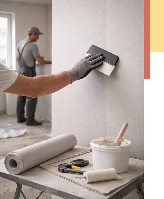 Поклейка обоев под покраску в Алейске от 3609 руб. за м2 | ОТДЕЛОЧНИК-Лук