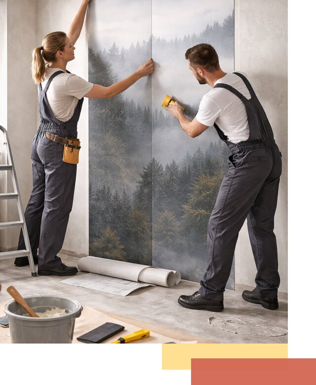 Поклейка фотообоев профессионально в Алейске под ключ