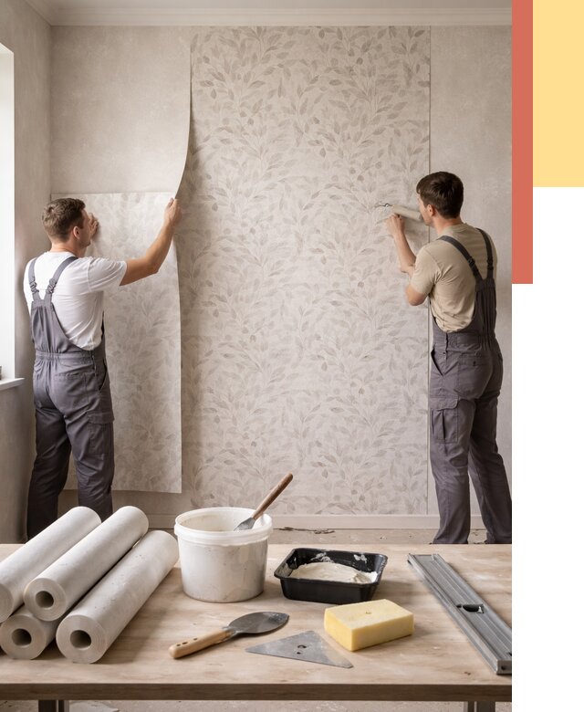 Поклейка обоев с подбором рисунка в Алейске от 3609 руб. | ОТДЕЛОЧНИК-Лук - быстро и недорого