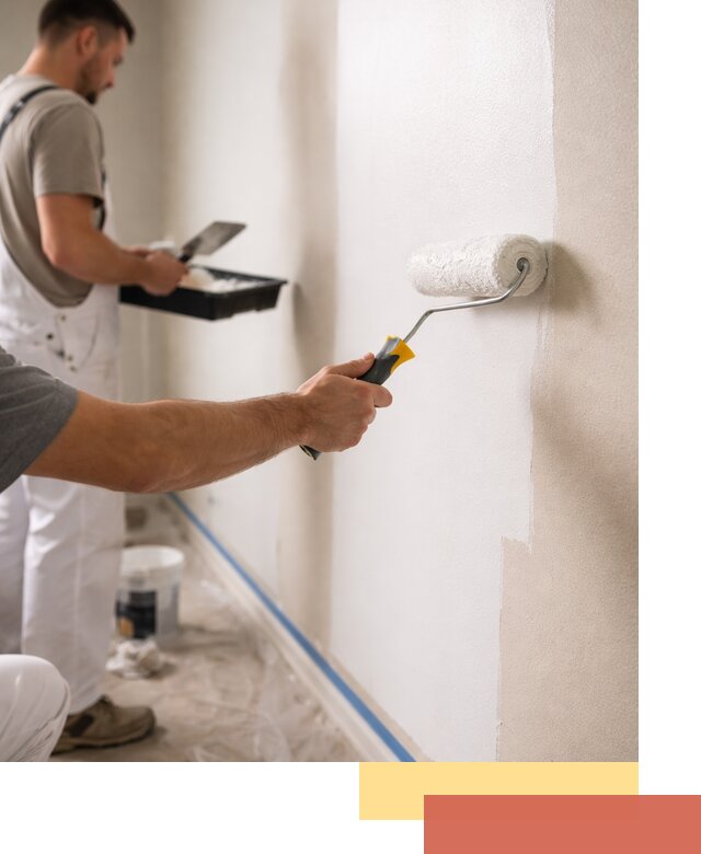 Покраска стен акриловой краской профессионально в Алейске