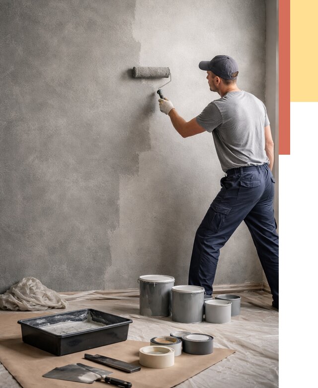 Покраска стен под бетон в Алейске от 670 руб. за м2 — быстро и недорого | ОТДЕЛОЧНИК-Лук