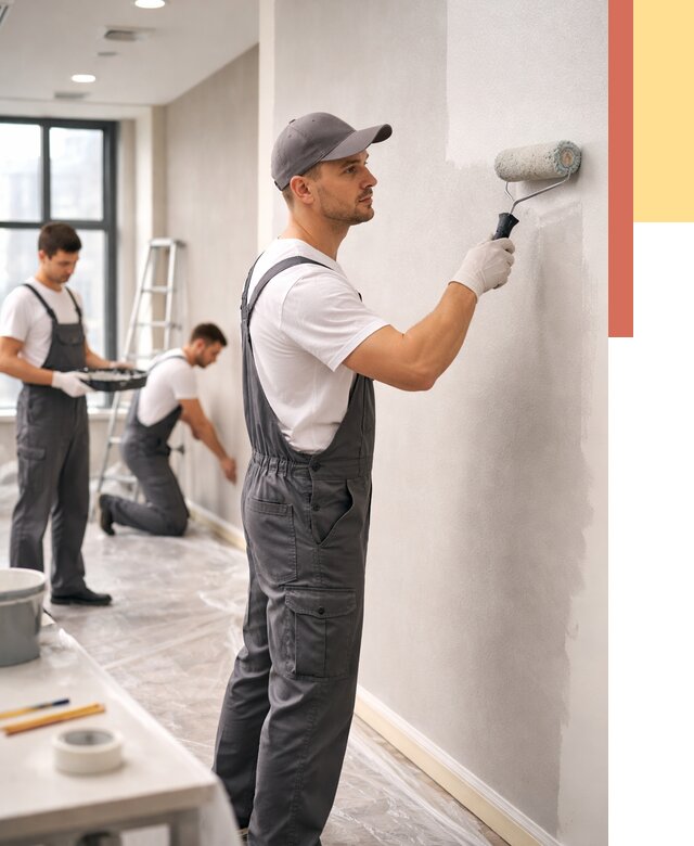 Покраска стен в офисе в Алейске от 8764 руб. — быстро и недорого | ОТДЕЛОЧНИК-Лук