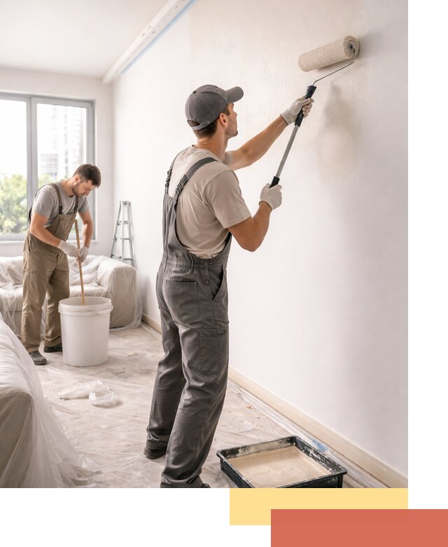 Покраска стен в офисе в Алейске — быстрый и качественный ремонт