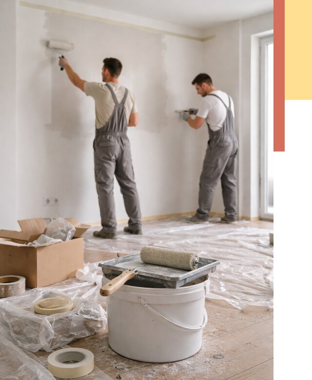 Покраска стен в квартире в Алейске от 2578 руб/м2 — быстро и недорого | ОТДЕЛОЧНИК-Лук