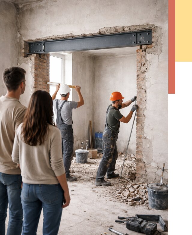 Усиление проема в стене в Алейске от 9795 руб. — усиление дверного проема металлоконструкцией | ОТДЕЛОЧНИК-Лук