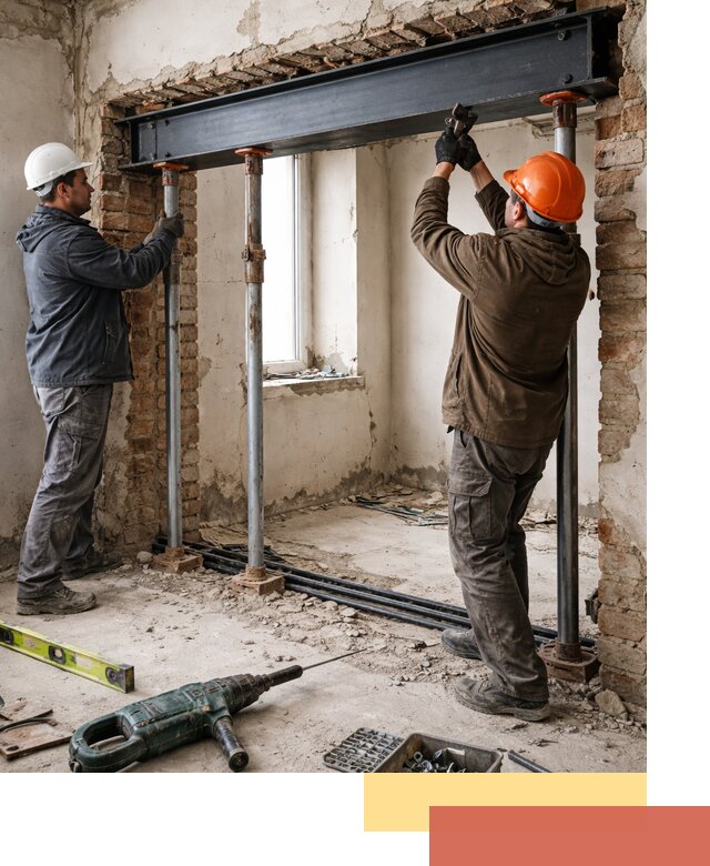 Усиление проема в стене в Алейске для расширения и безопасности