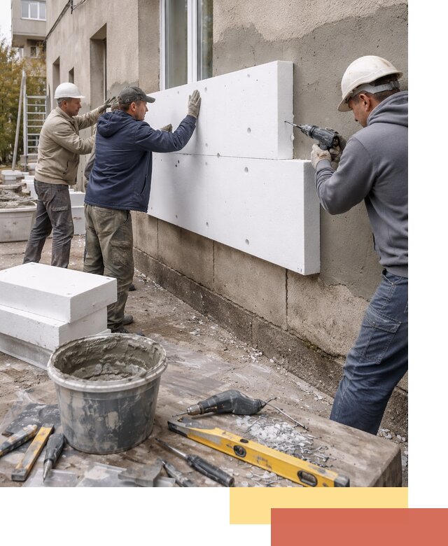 Утепление наружных стен пенопластом в Алейске