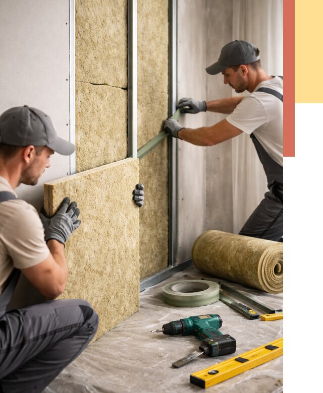 Шумоизоляция стен в Алейске под ключ от 1908 руб. | ОТДЕЛОЧНИК-Лук