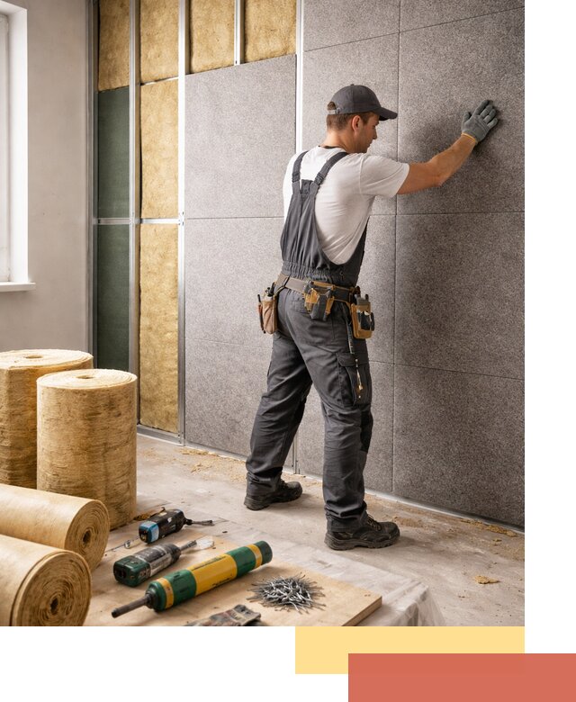 Профессиональная шумоизоляция стен в Алейске для квартиры и офиса