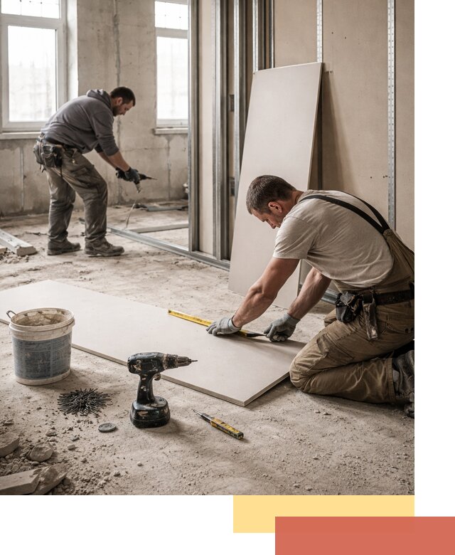 Кладка перегородок из ПГП под ключ в Алейске