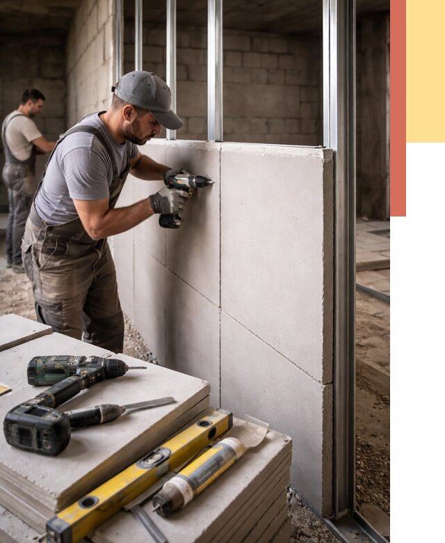 Кладка влагостойких перегородок ПГП в Алейске от 1237 руб. под ключ | ОТДЕЛОЧНИК-Лук