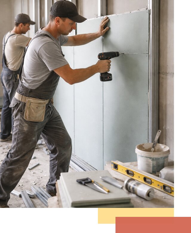 Кладка влагостойких перегородок ПГП в Алейске