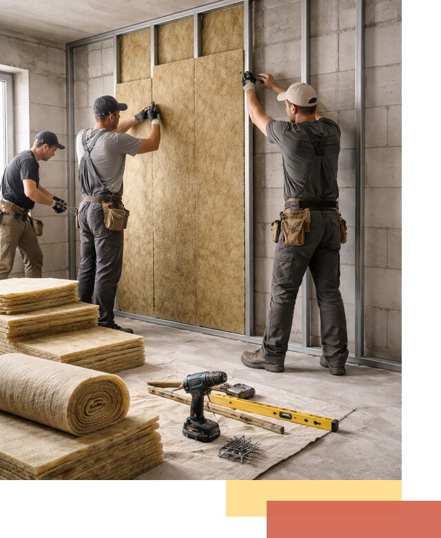 Шумоизоляция перегородок из блоков в Алейске — монтаж и защита шумоизоляцией