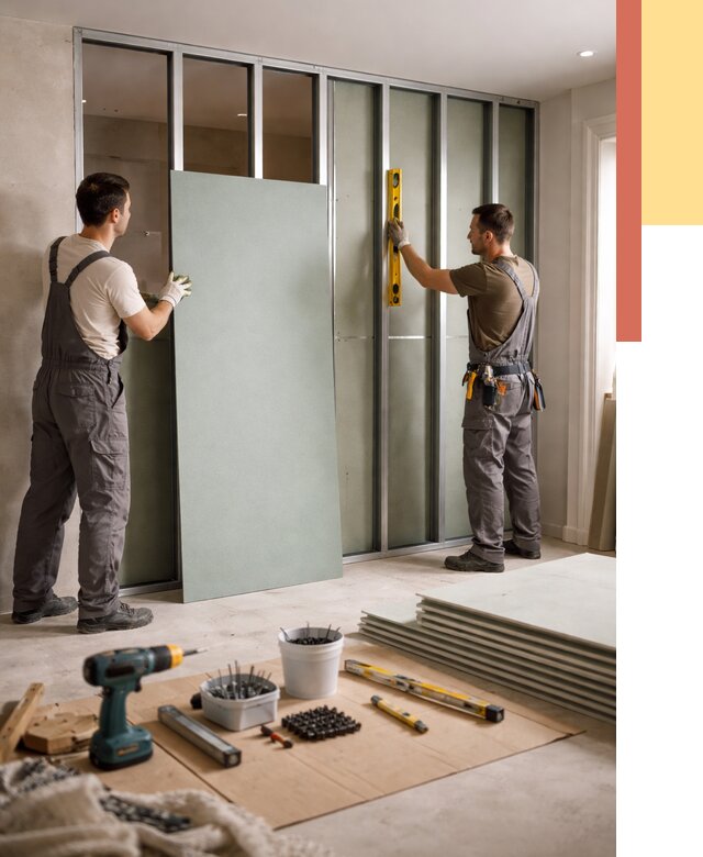 Перегородка из влагостойкого гипсокартона в Алейске от 4949 руб. — монтаж под ключ | ОТДЕЛОЧНИК-Лук