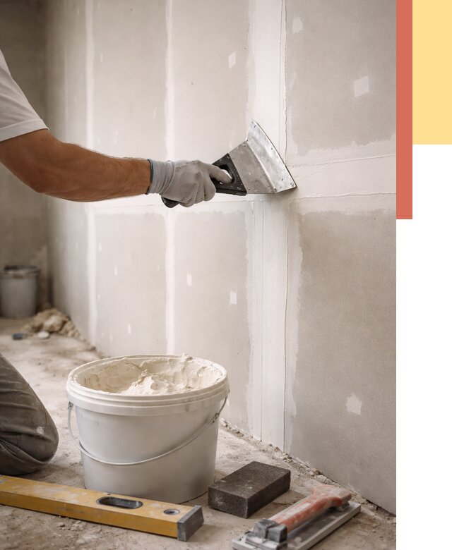 Шпаклевка перегородок из гипсокартона в Алейске от 2578 руб. — услуги ОТДЕЛОЧНИК-Лук