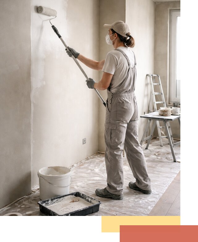 Покраска перегородок из гипсокартона в Алейске качественно и недорого