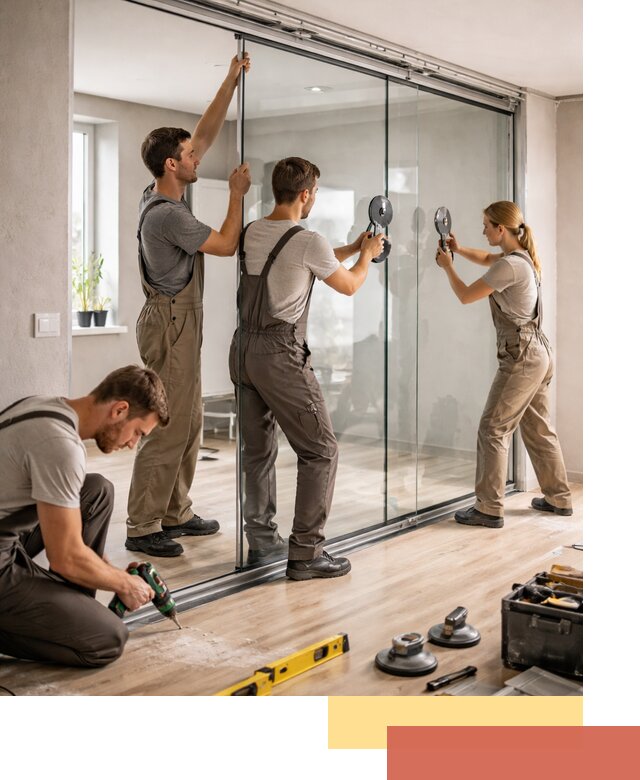 Изготовление стеклянных перегородок на заказ в Алейске