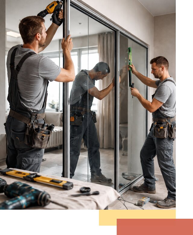 Каркасные стеклянные перегородки под ключ в Алейске