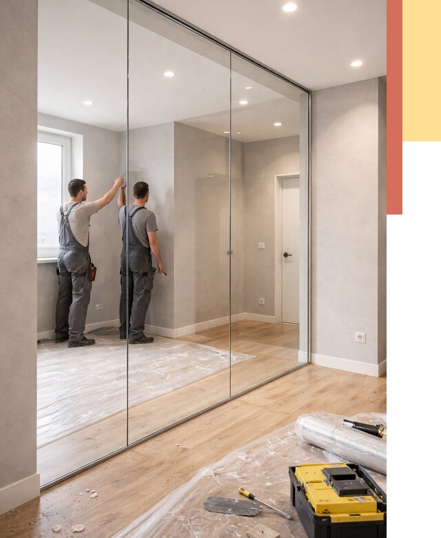 Безрамные стеклянные перегородки в Алейске — монтаж от 9795 руб. | ОТДЕЛОЧНИК-Лук