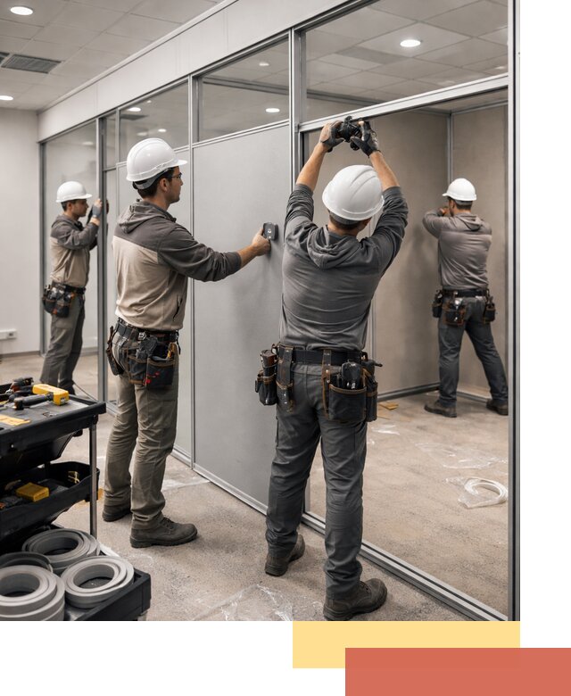 Мобильные офисные перегородки под ключ в Алейске