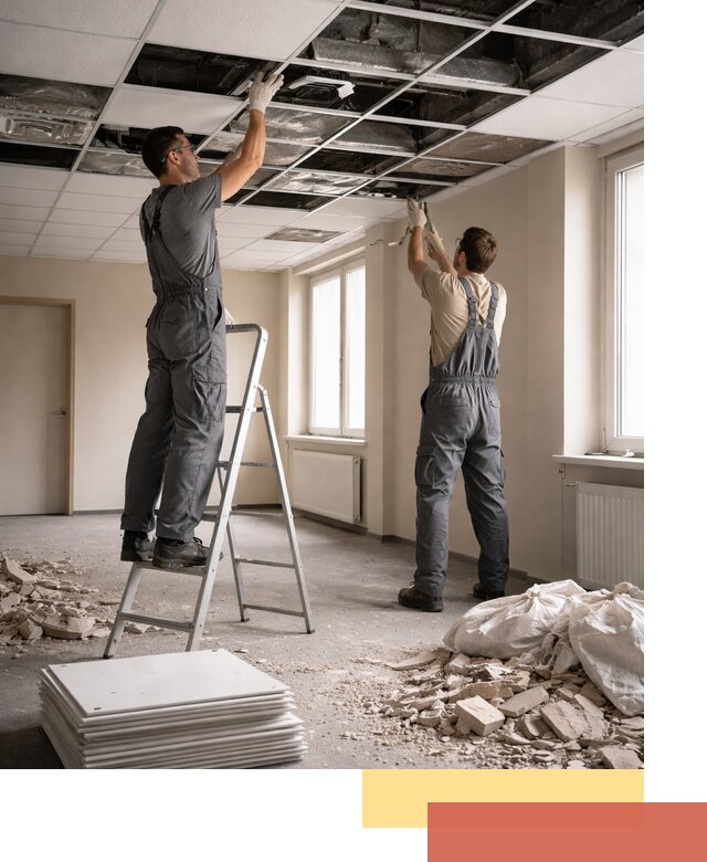 Демонтаж потолков Армстронг профессионально в Алейске