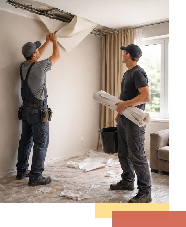 Демонтаж натяжного потолка в Алейске быстро и аккуратно